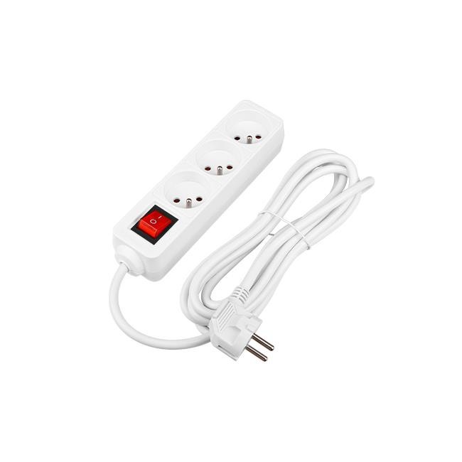 Prelungitor 3 metri, clasic, 3 prize, comutator ON/OFF, protectie suprasarcina, IP20, 3000W - imagine 6